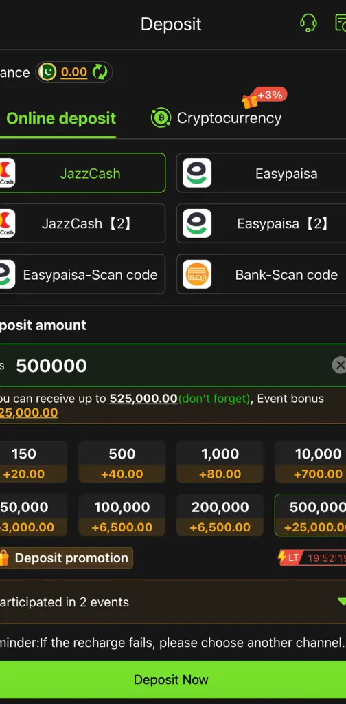y999 deposit