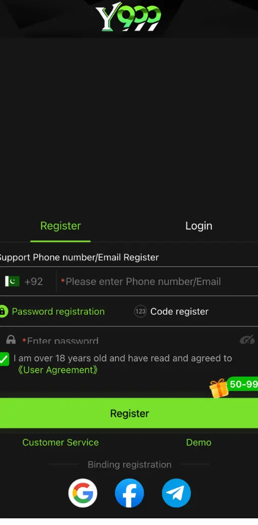 y999 register