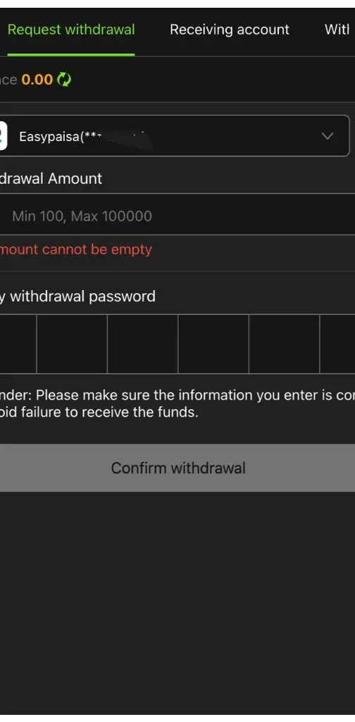 y999 withdraw